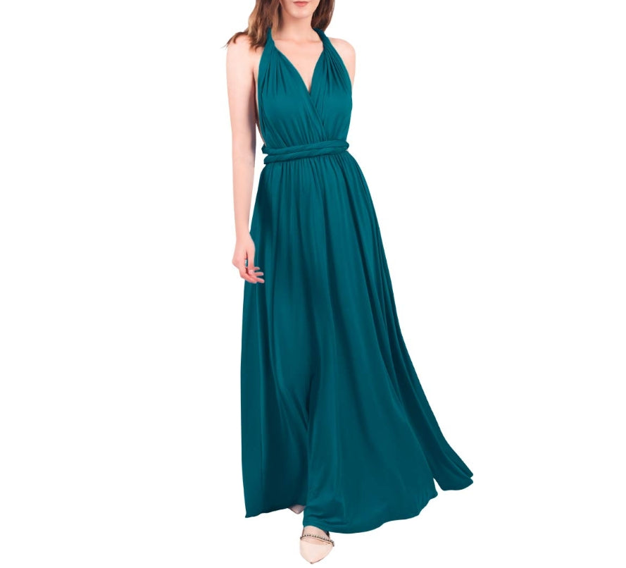 Long Prom Dress Multi-Way Wrap Convertible Infinity Formal Wedding Party Maxi Gown